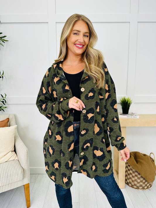 Wild At Dusk Cardigan in Olive