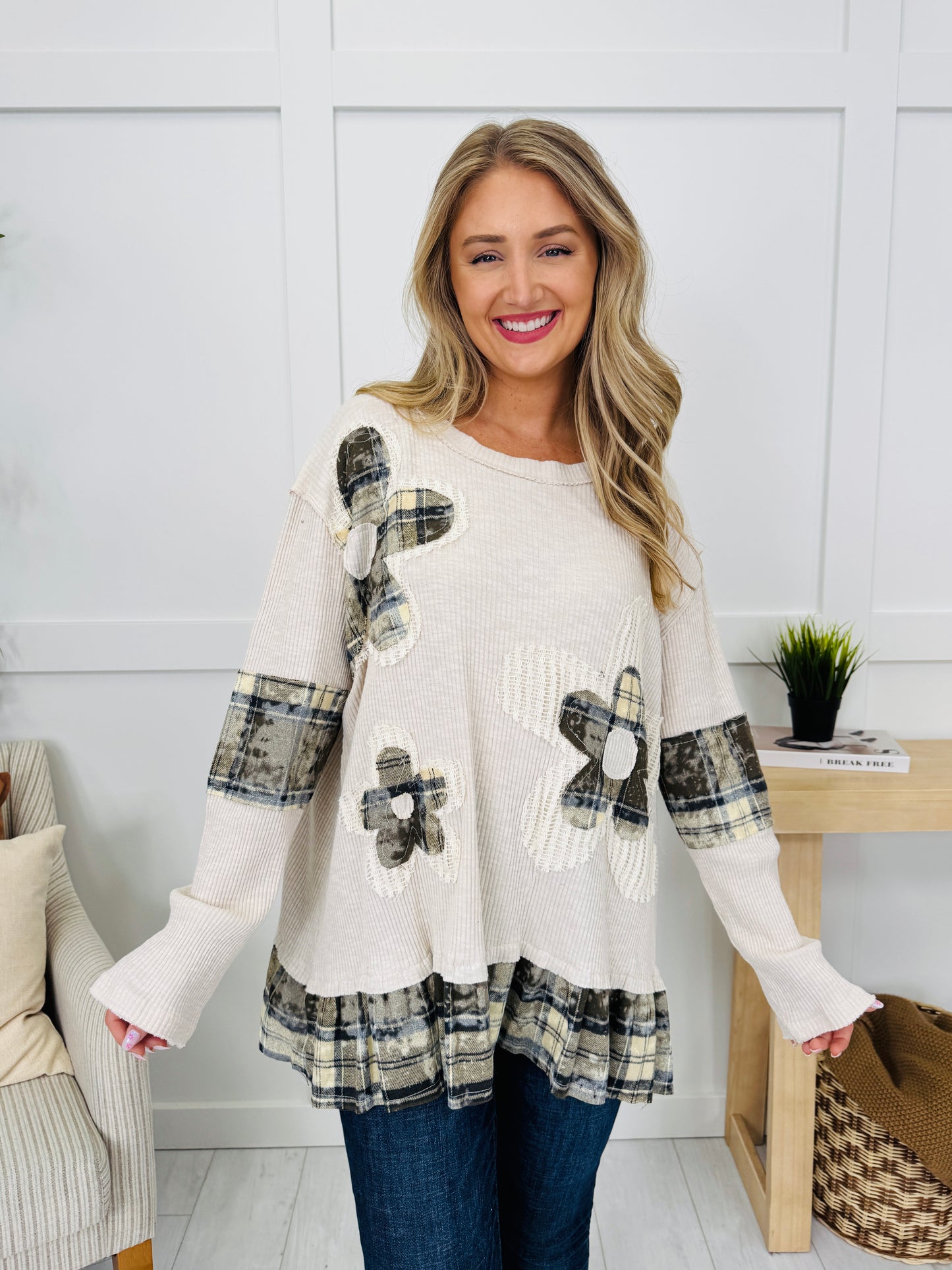 Rewriting The Rules Top In Powder Beige