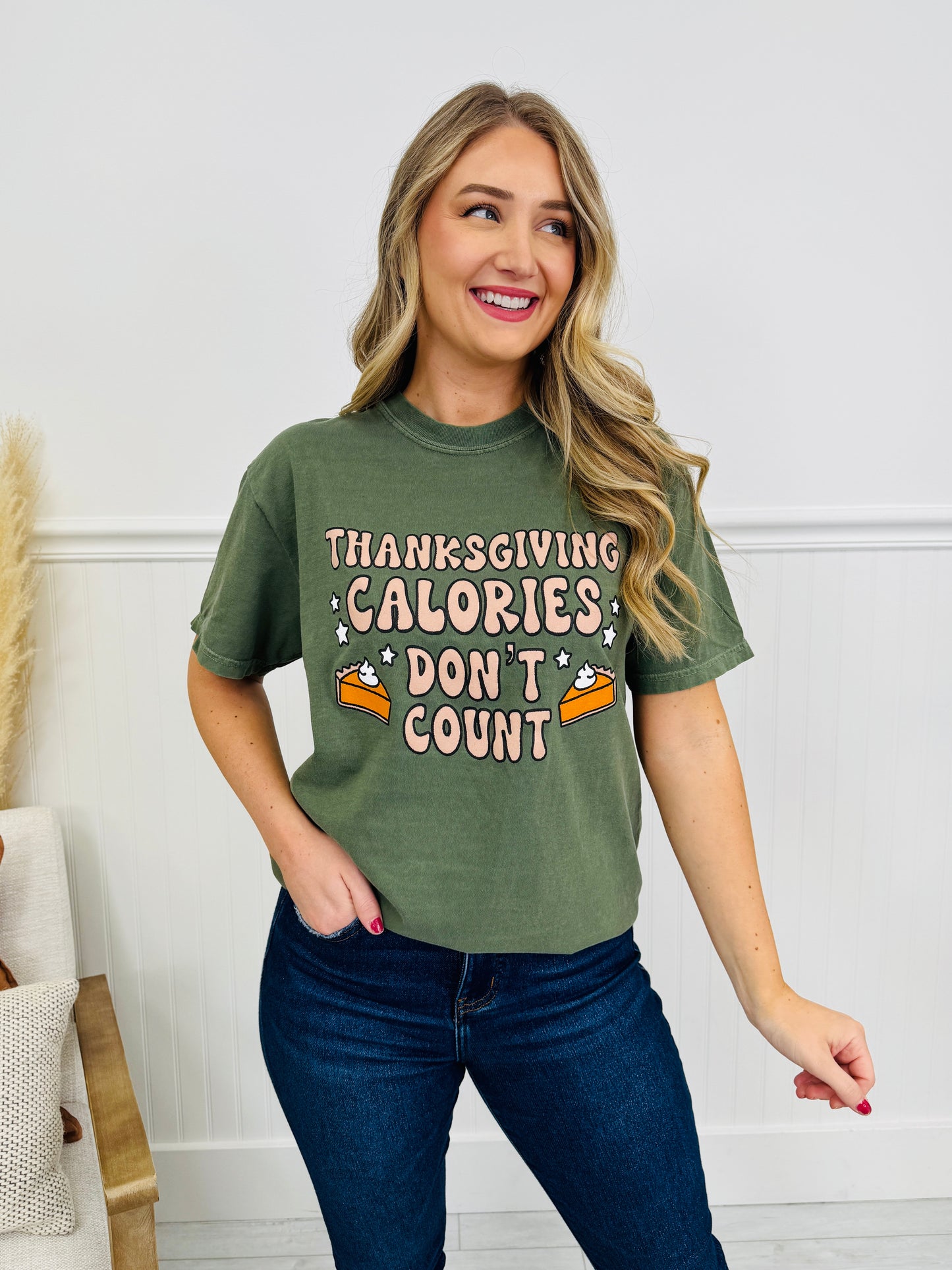 Thanksgiving Calories Don't Count Graphic Tee