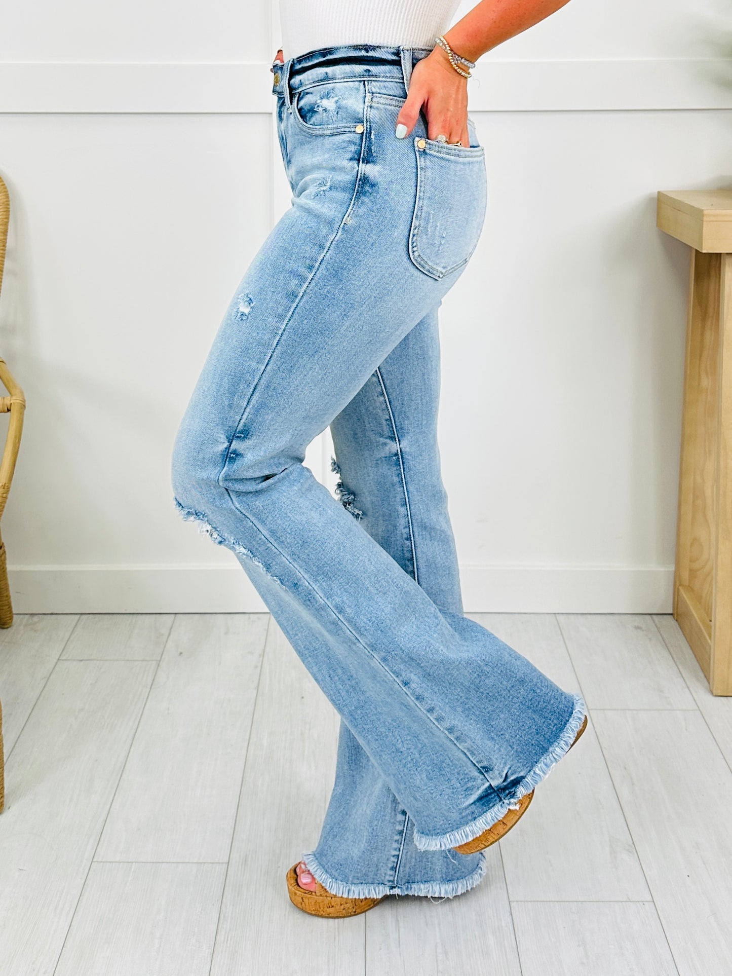 Judy Blue Look Good, Feel Better Flare Jeans