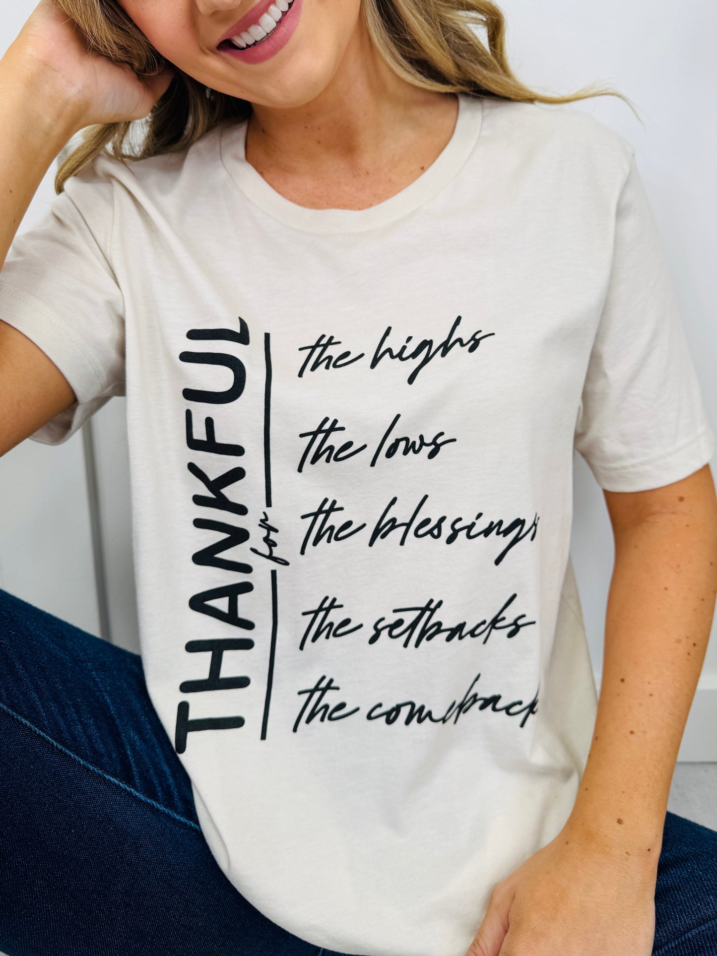 Thankful For Graphic Tee - Multiple Colors!