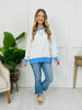 Petals On Repeat Pullover in Blue