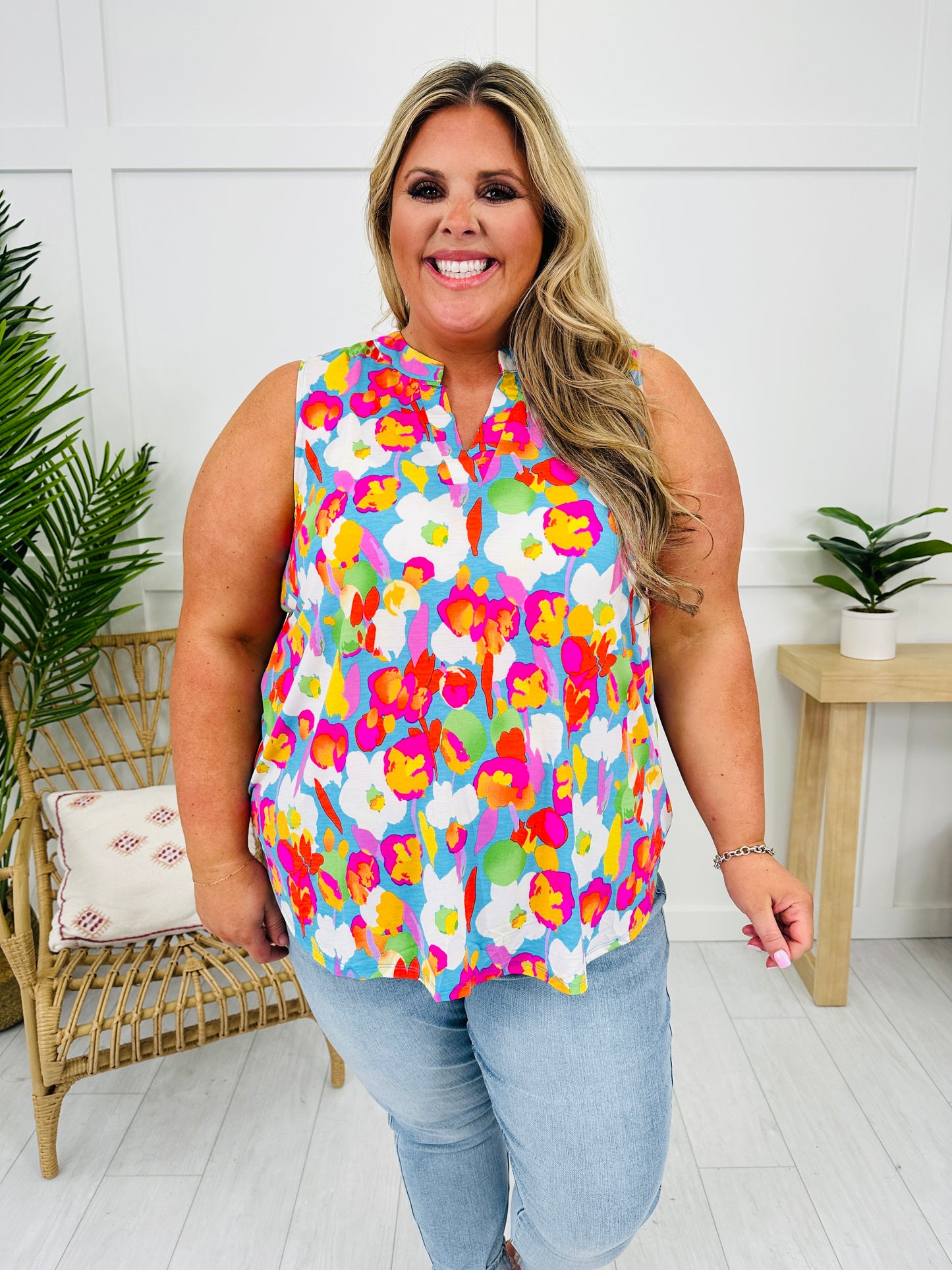 Sunny Days Tank Top in Sunset Beach