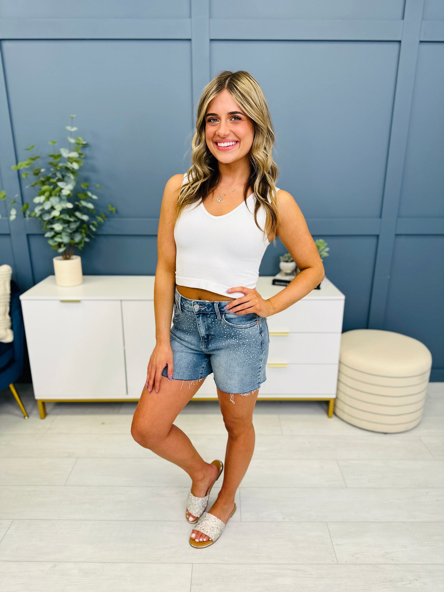 Judy Blue REG/CURVY Summer Sparkle Shorts