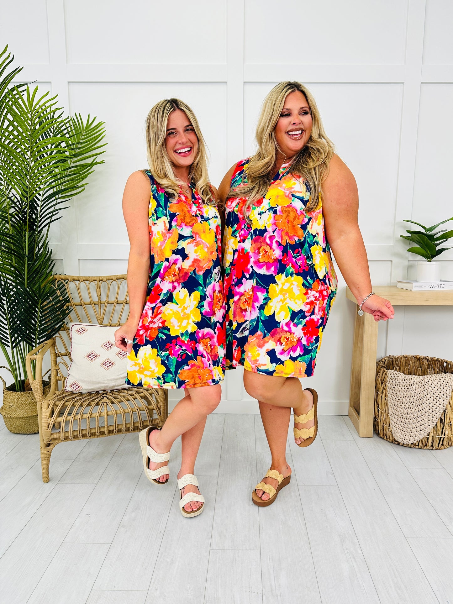 Palms and Plans Dress in St. John Print