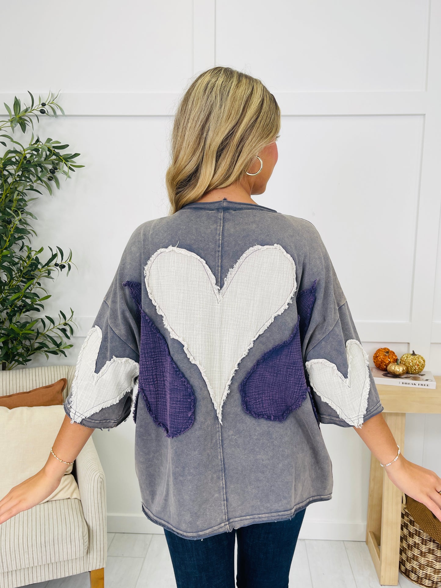 Heart Of The Matter Top In Blue