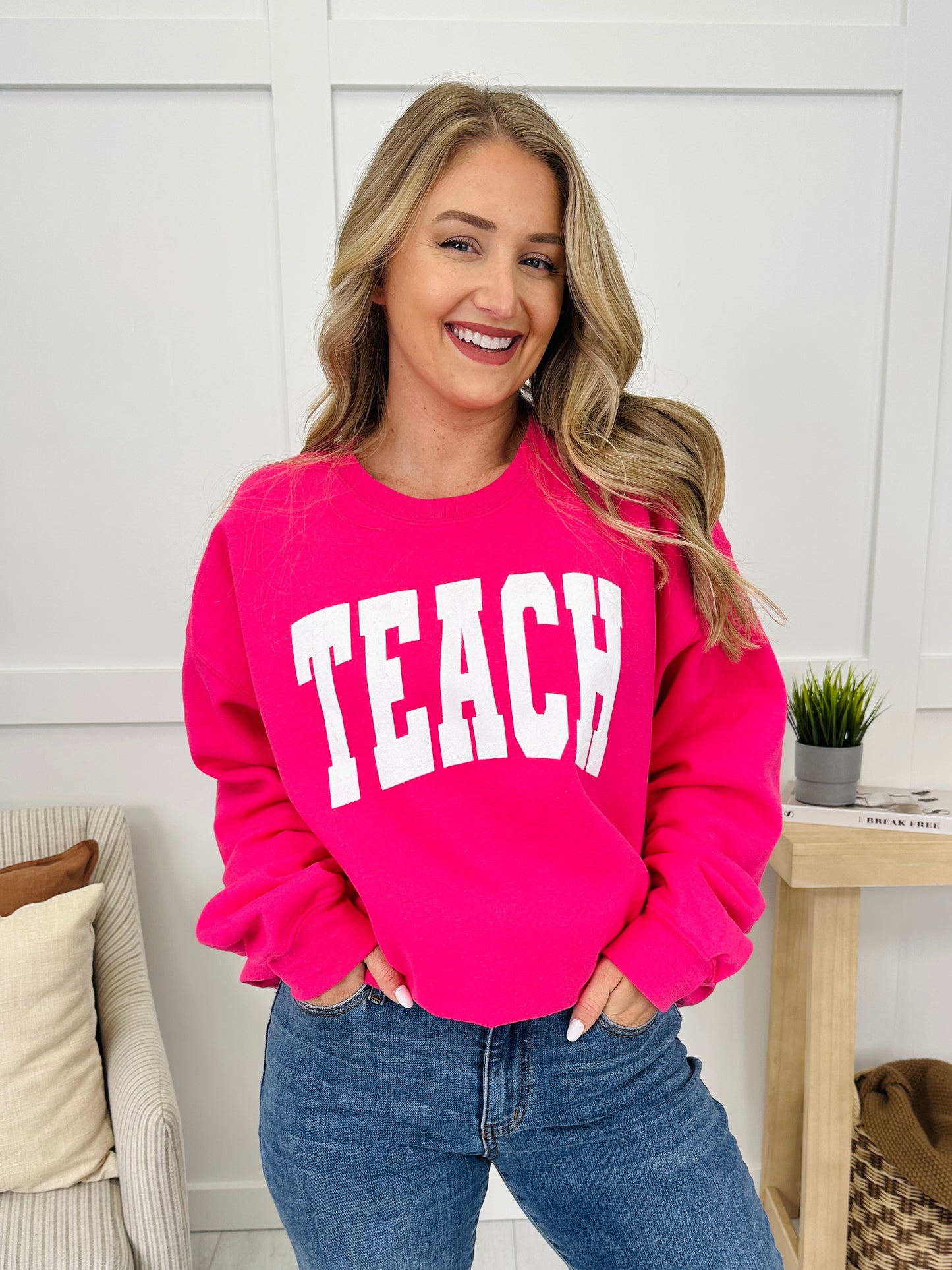 Teach Graphic Sweatshirt--Multiple Colors!