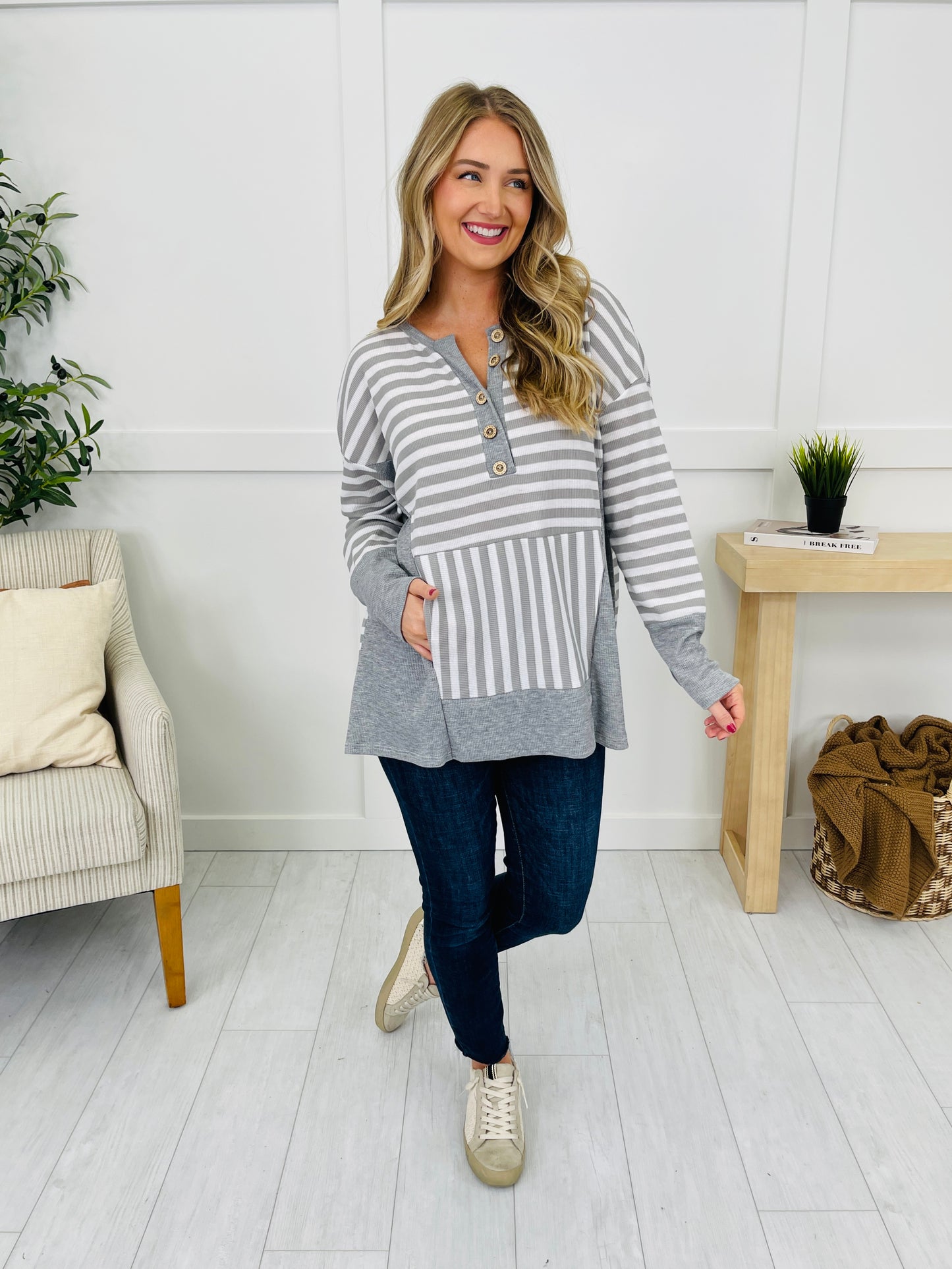 Lines Across My Heart Pullover