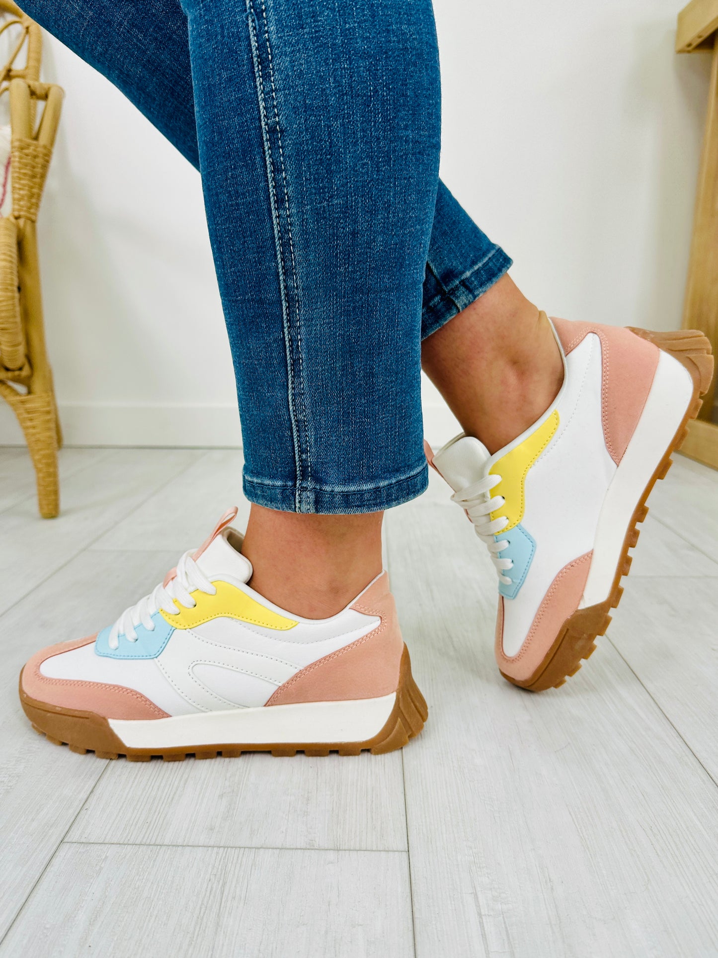 Runway Rush Sneakers in Pink Multi
