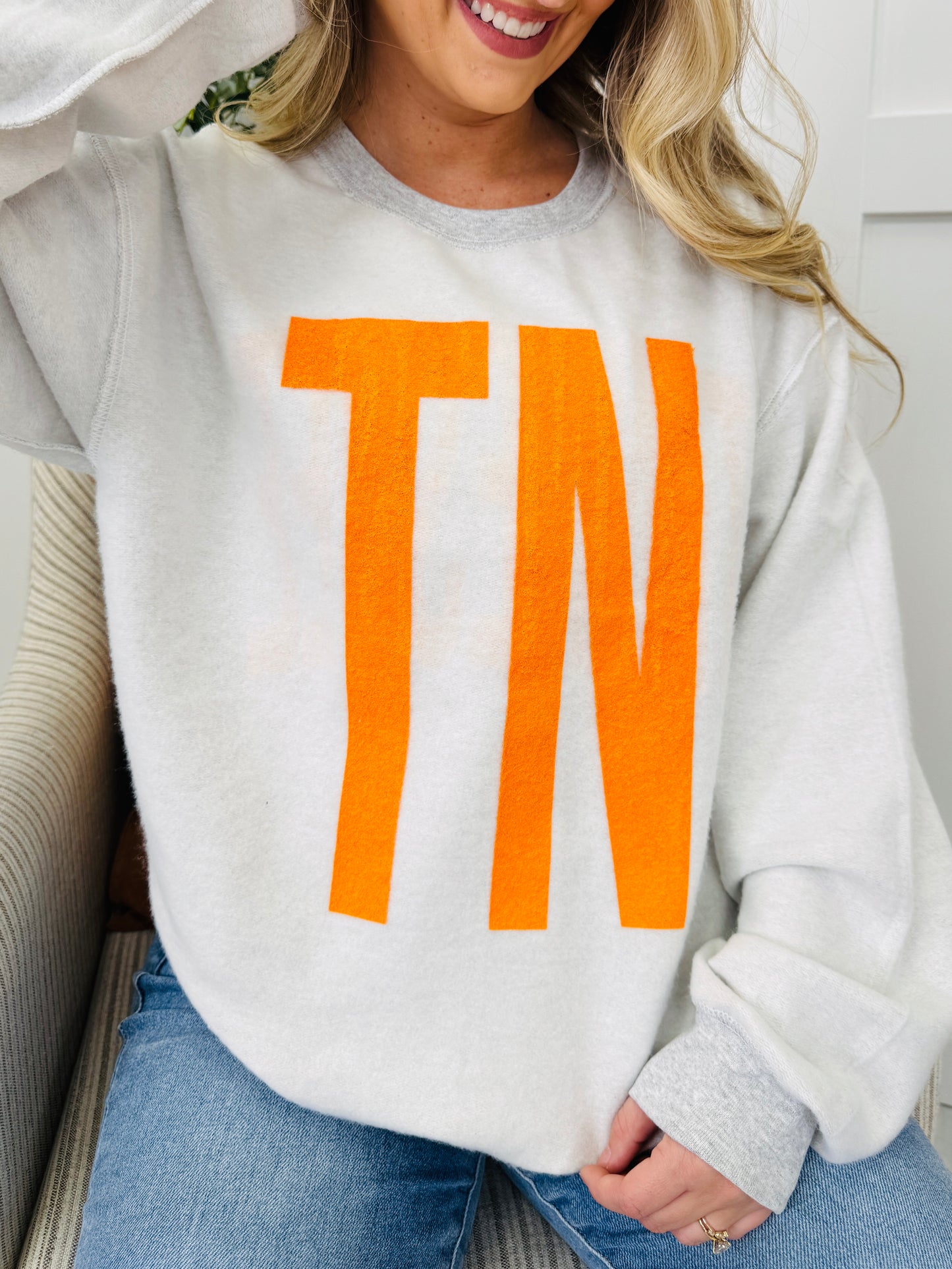Tennessee Reversible TN Graphic Crewneck Sweatshirt