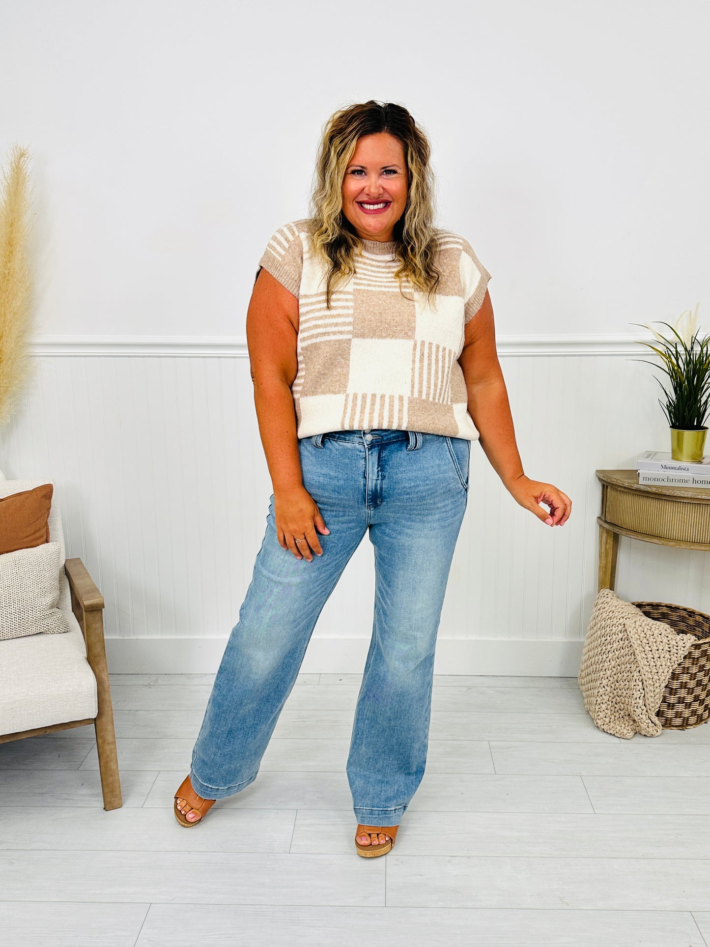 Judy Blue Double Trouble Wide Leg Jeans