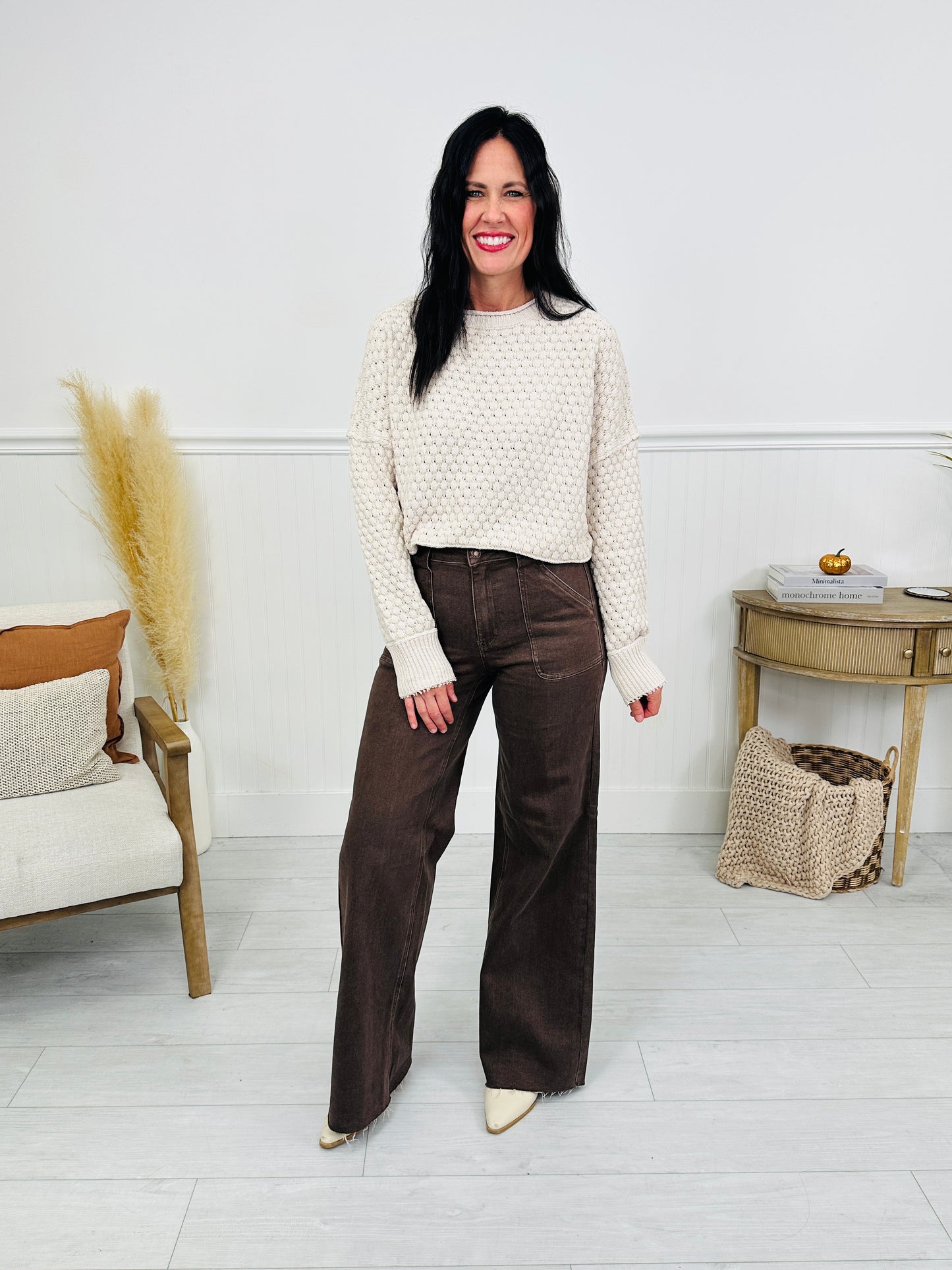 Judy Blue Box of Chocolates Retro Wide Jeans