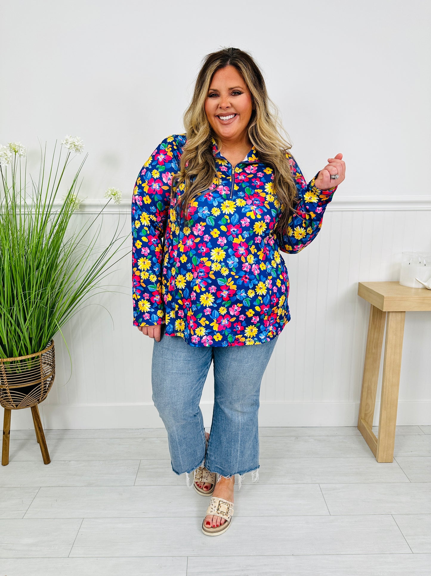 Where Spring Begins Top in Charleston Print