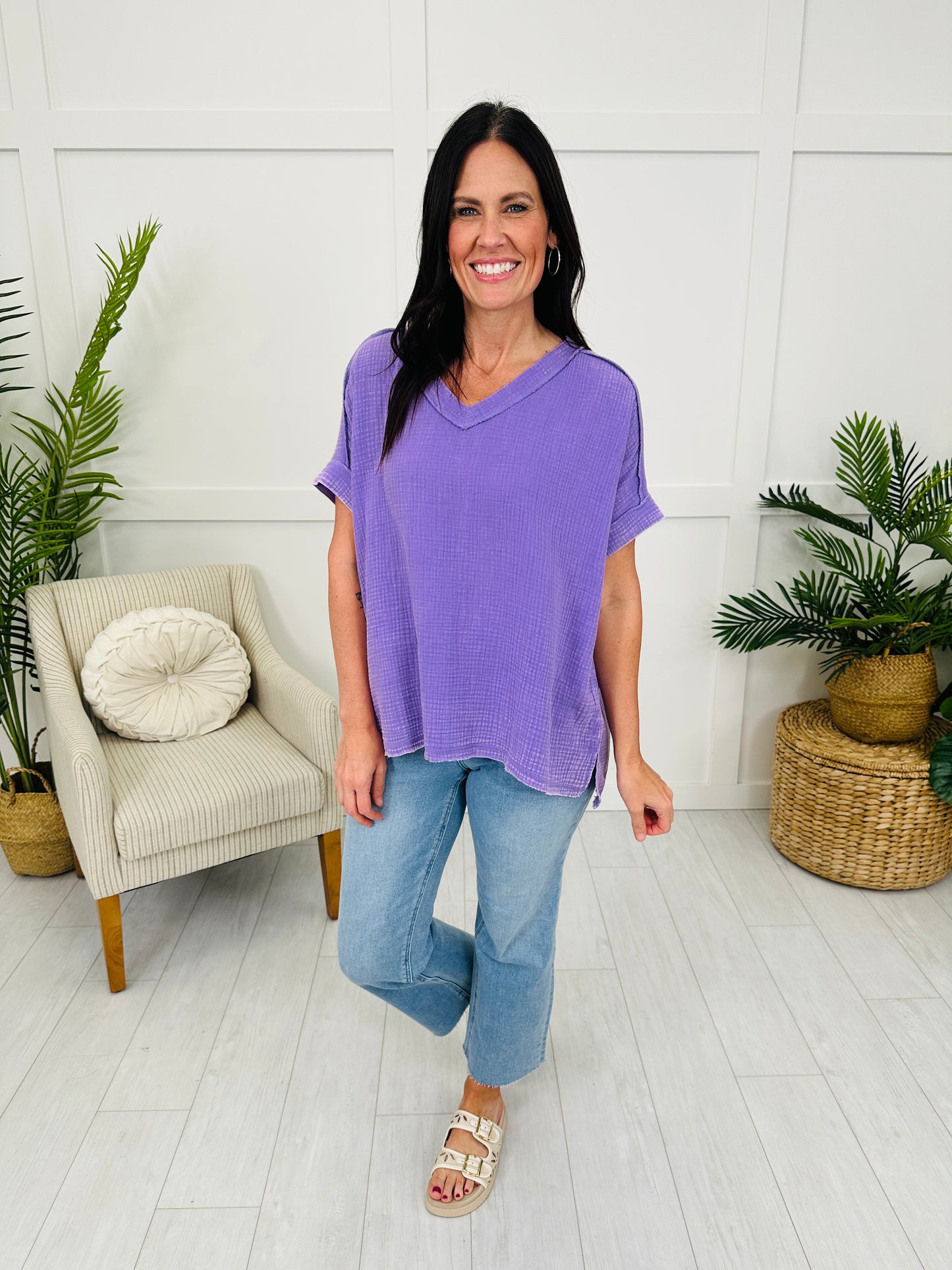 DOORBUSTER! Washed Away Wanderer Top- Multiple Colors!