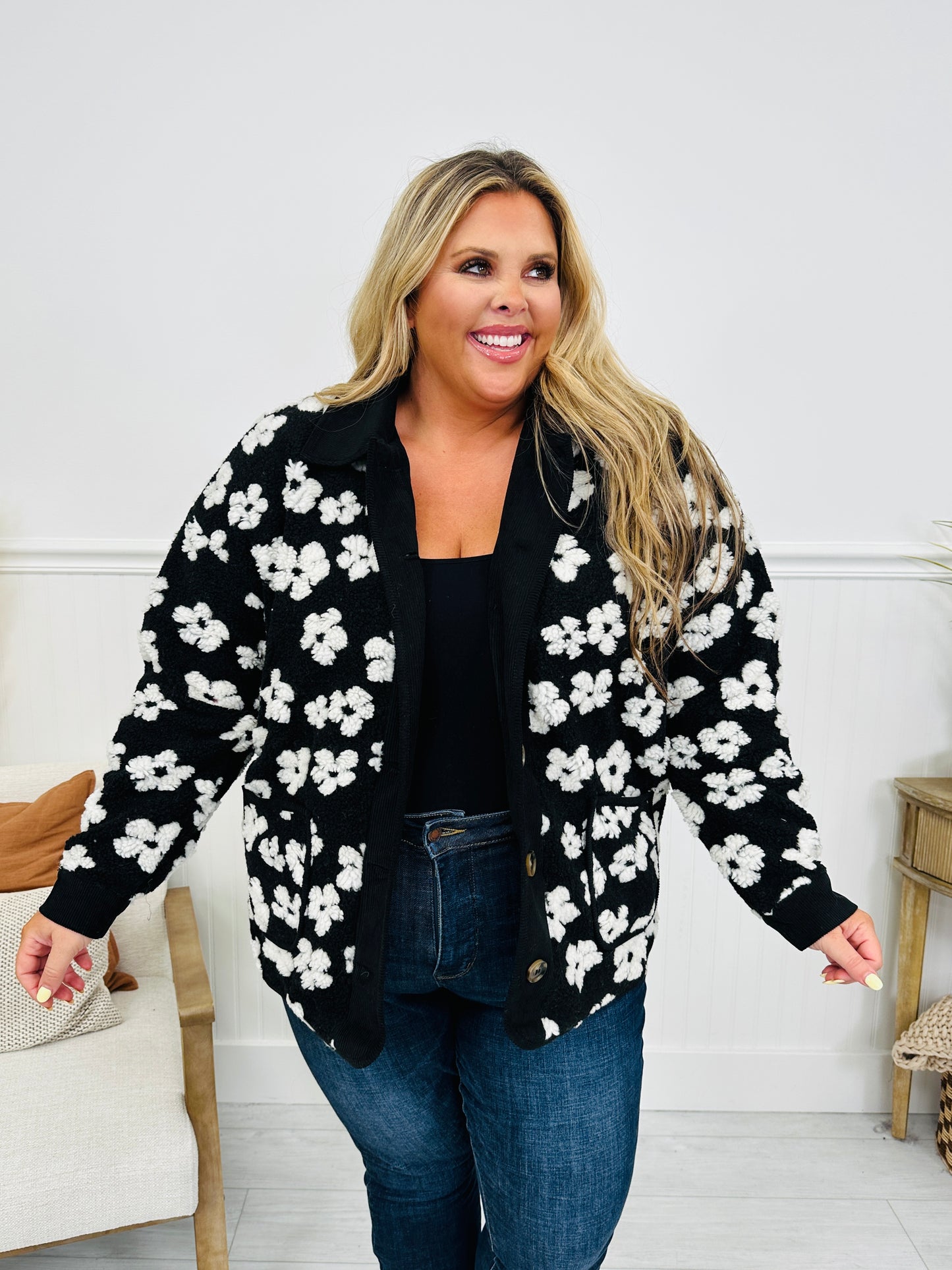 Frost Florals Fleece Jacket