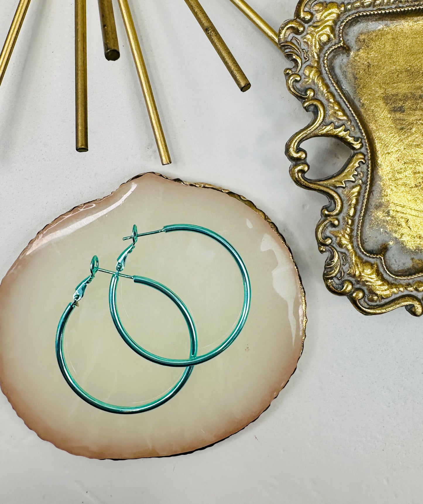 Melt My Heart Metallic Hoops- Multiple Colors!