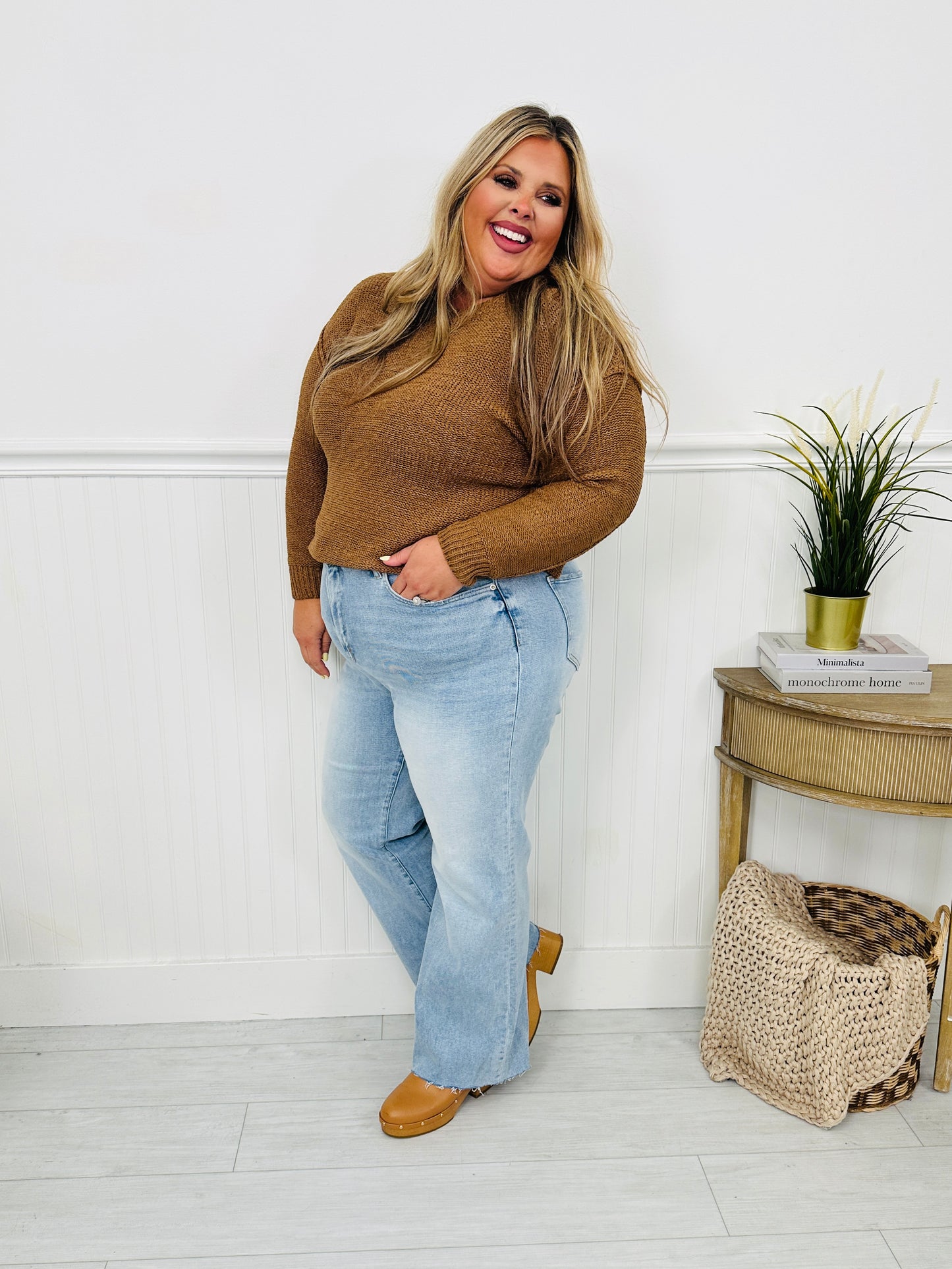 Made You Look Tummy Control Flare Vintage Wash Jeans