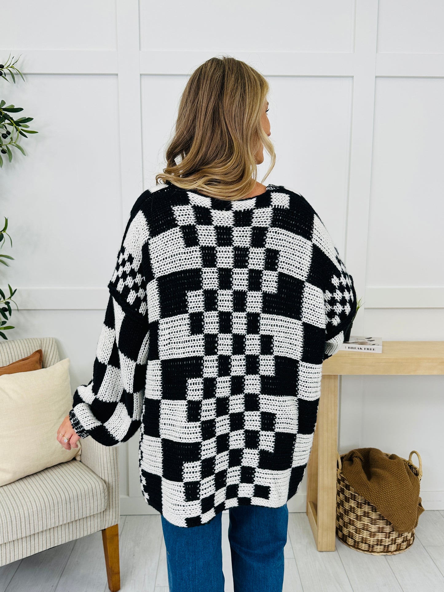The Final Checkpoint Cardigan in Black Combo