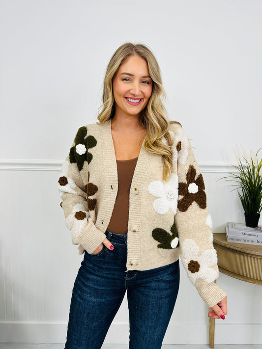 Season’s Stitch Cardigan in Taupe