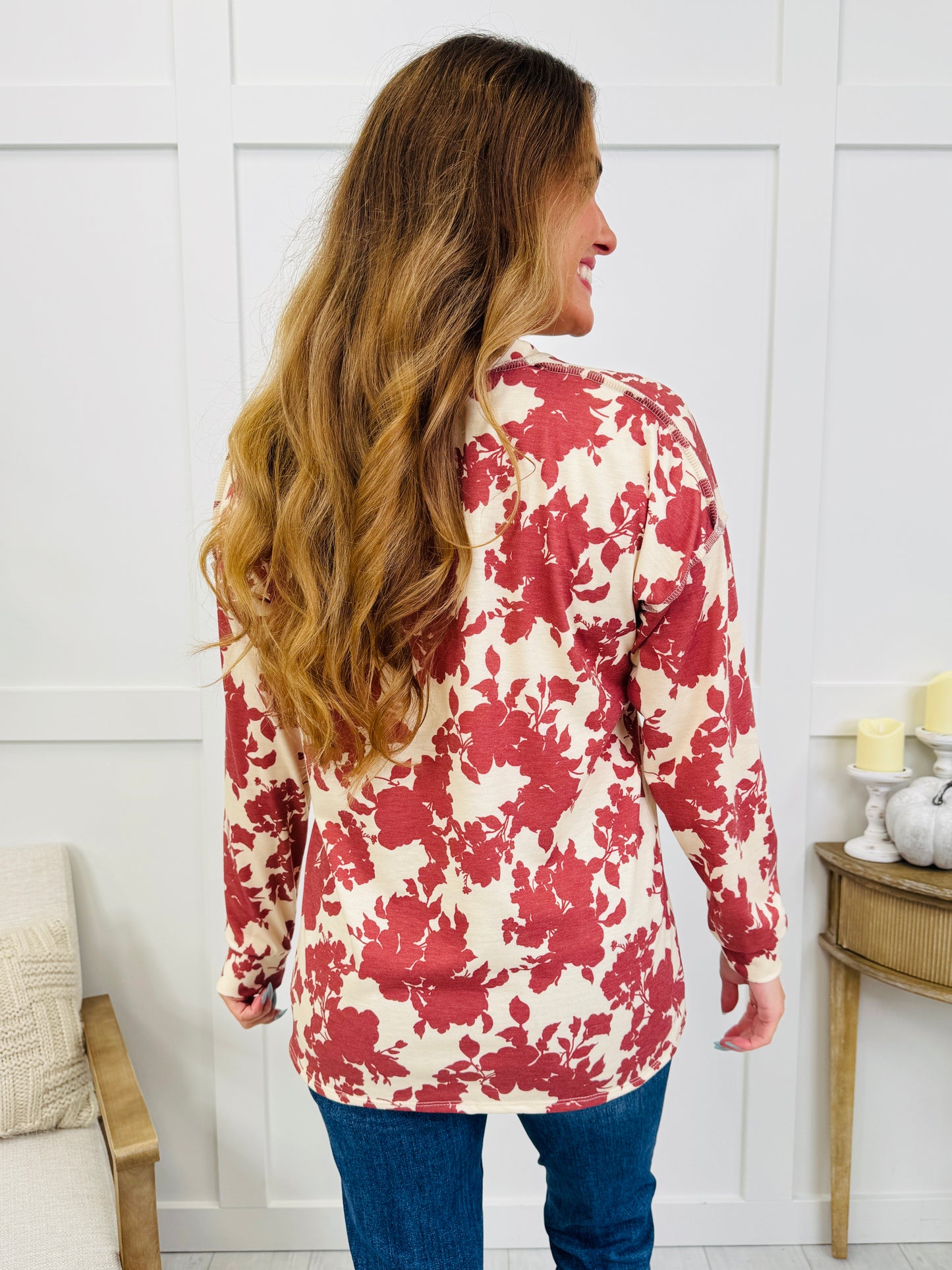 Crimson Garden Top