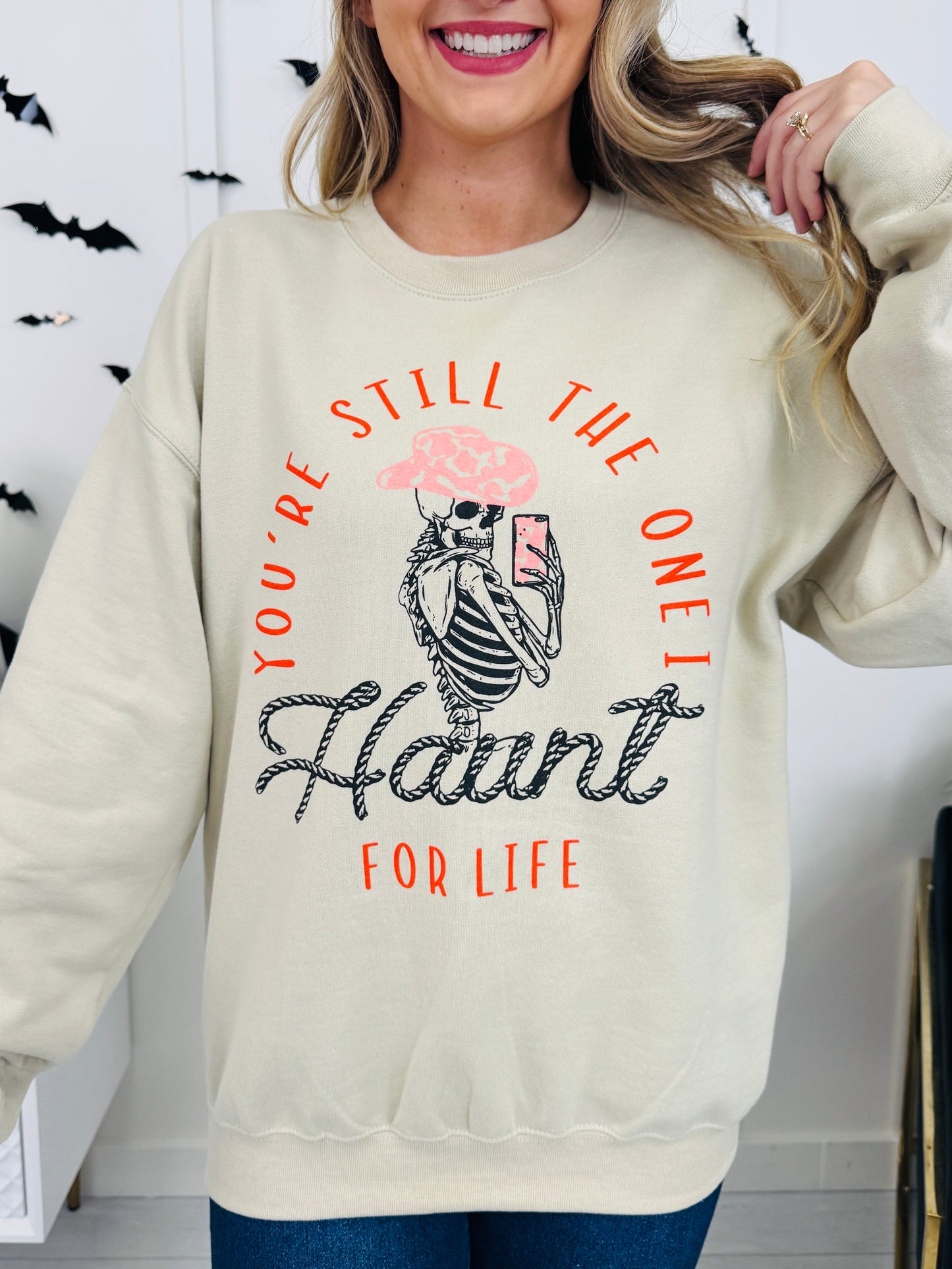 You're The One That I Haunt Graphic Crewneck Sweatshirt