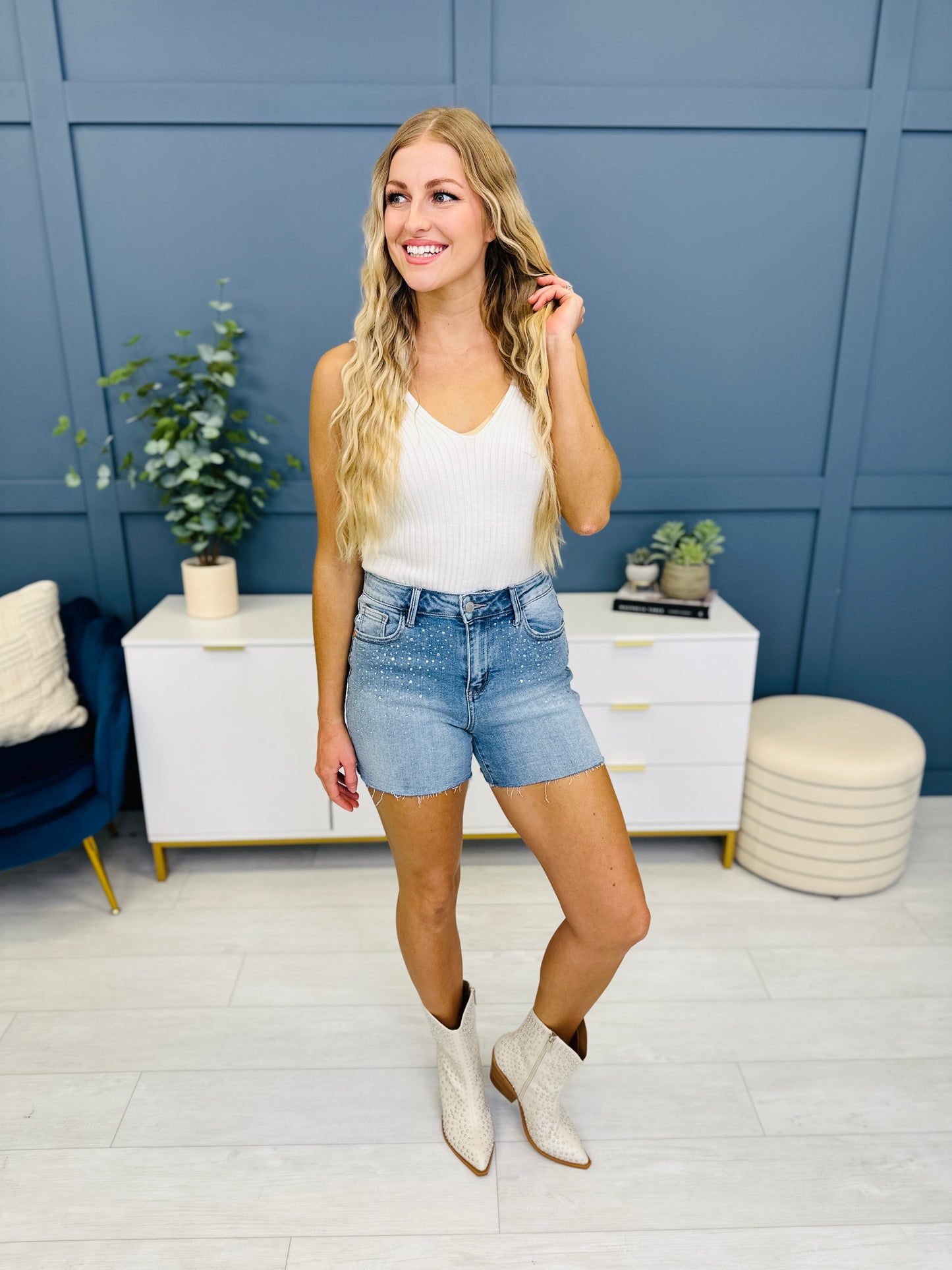 Judy Blue REG/CURVY Summer Sparkle Shorts