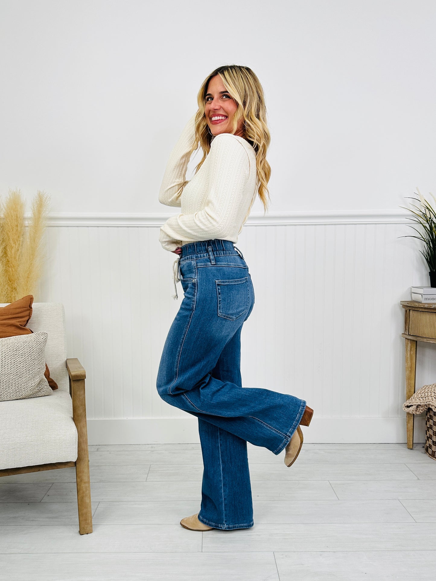 MOCO Exclusive Pull it Together Tummy Control Wide Leg Jogger Pants