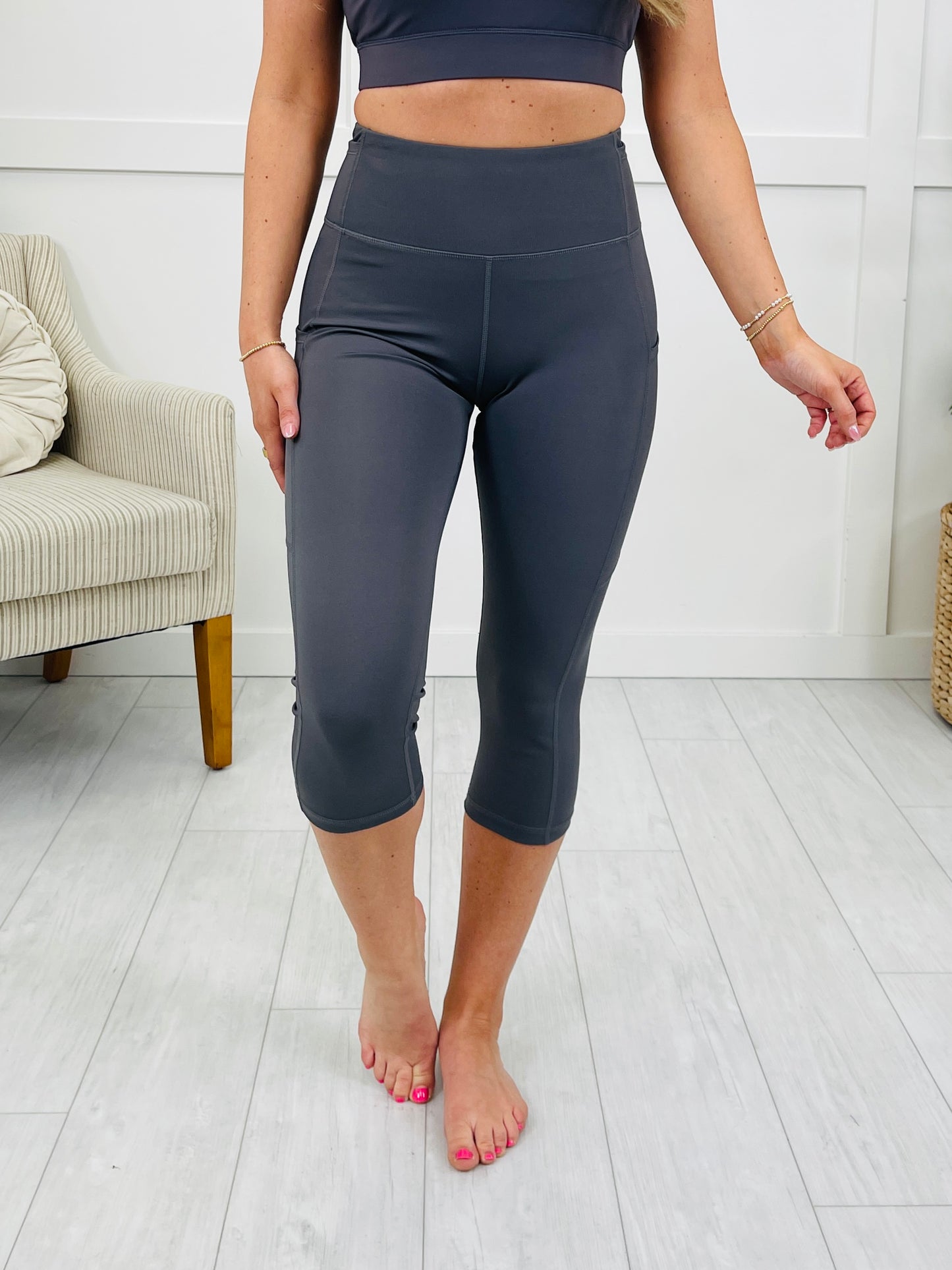 Pocket Power Capri Leggings- Multiple Colors!