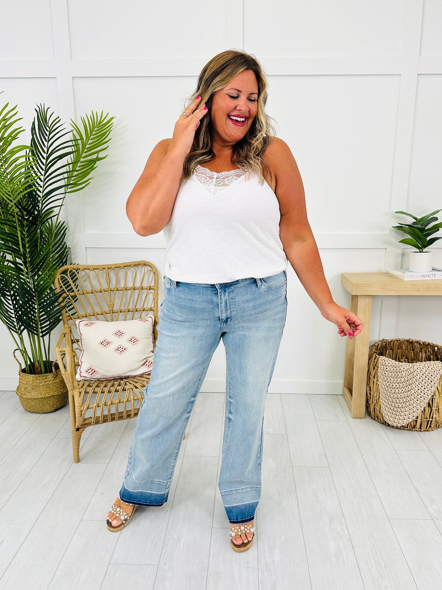 Judy Blue Release Your Inhibitions Wide Leg Jeans