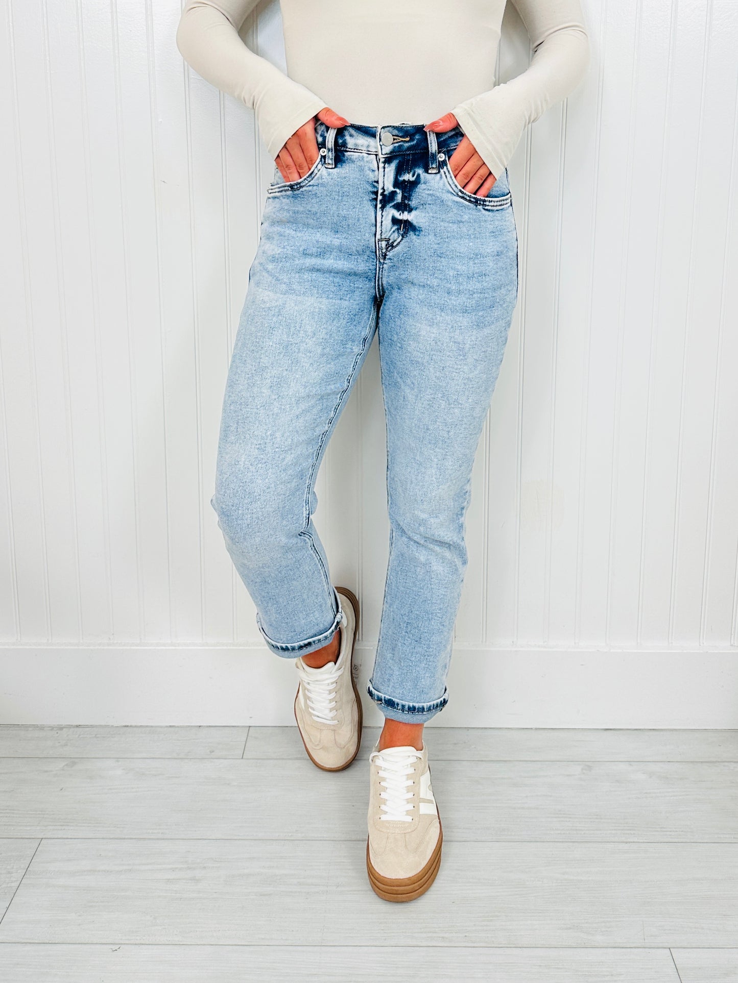 Take My Advice Tummy Control MOCO Exclusive Straight Jeans