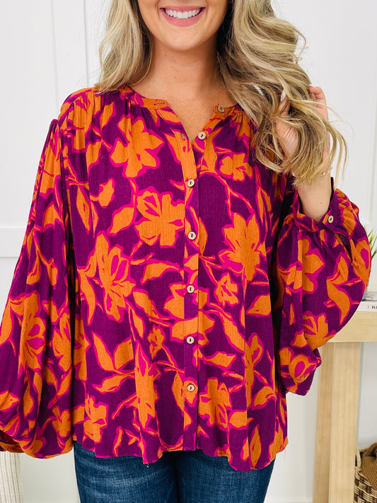 Floral Voltage Top