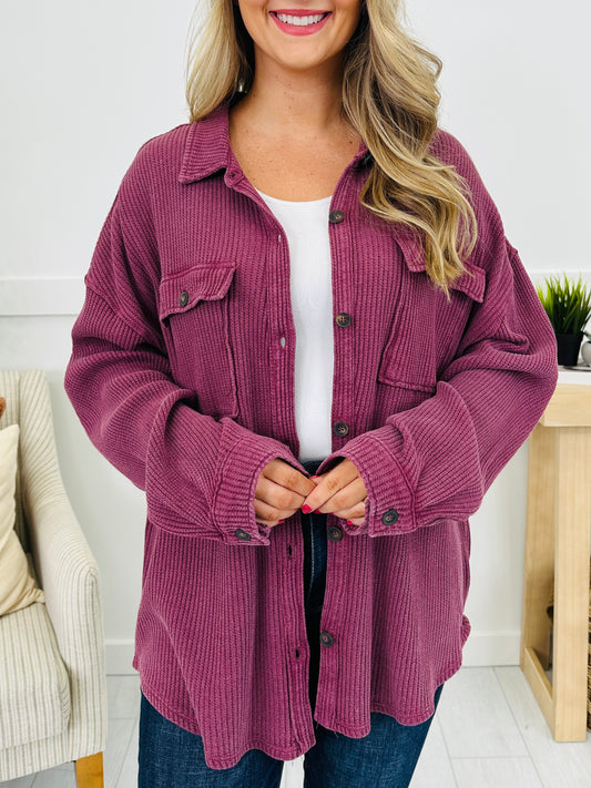 Borrowed Bliss Shacket- Multiple Colors!