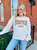 Pumpkin Spice Leopard Print Crewneck Sweatshirt