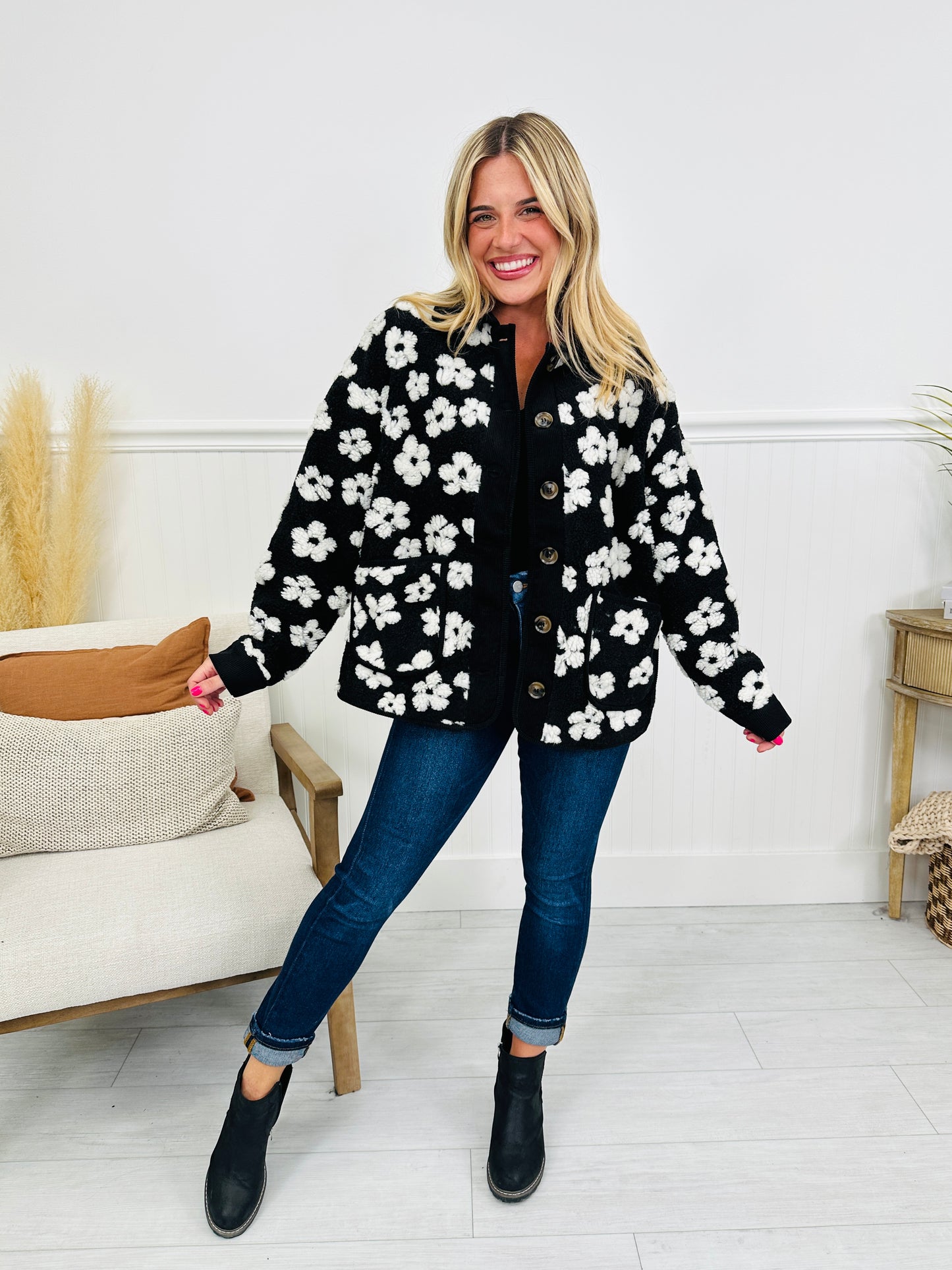 Frost Florals Fleece Jacket