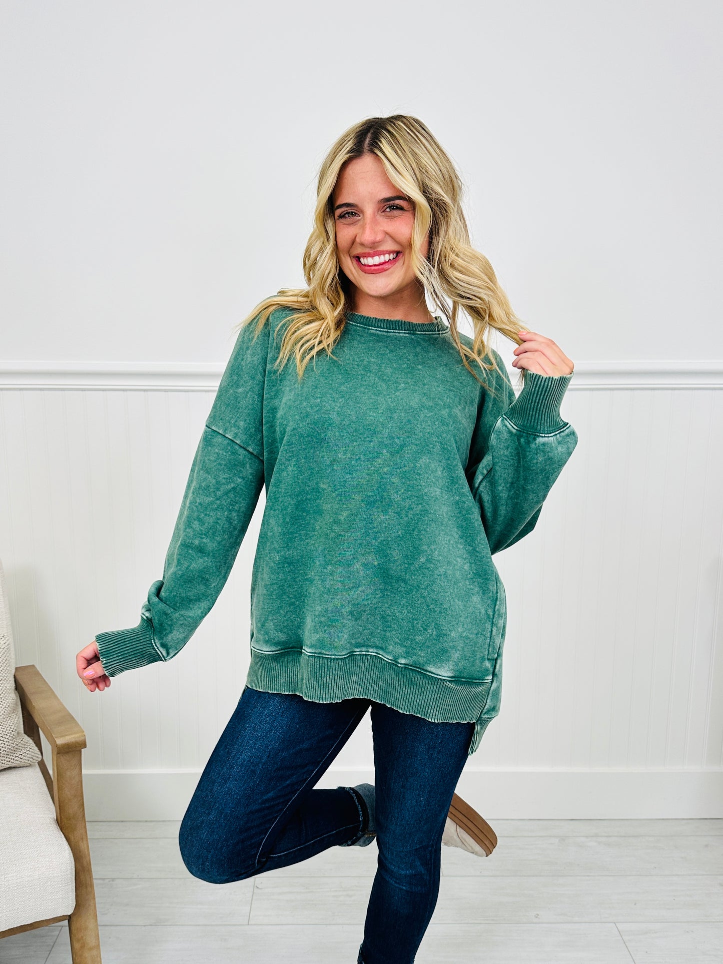 Falling Into Place Pullover- Multiple Colors!