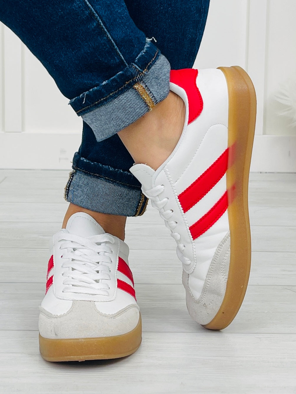 Downtown Dash Sneakers in Red