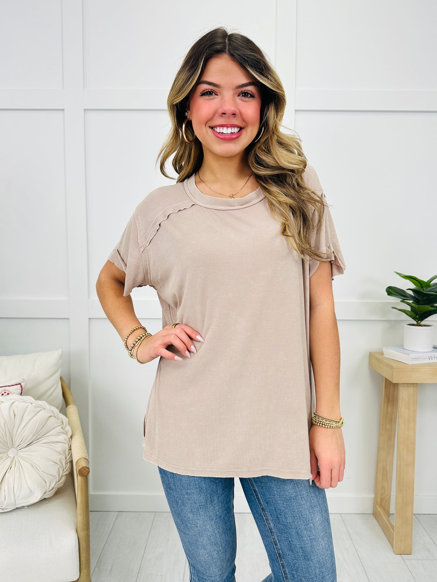 DOORBUSTER! Vintage Vibes Top- Multiple Colors!