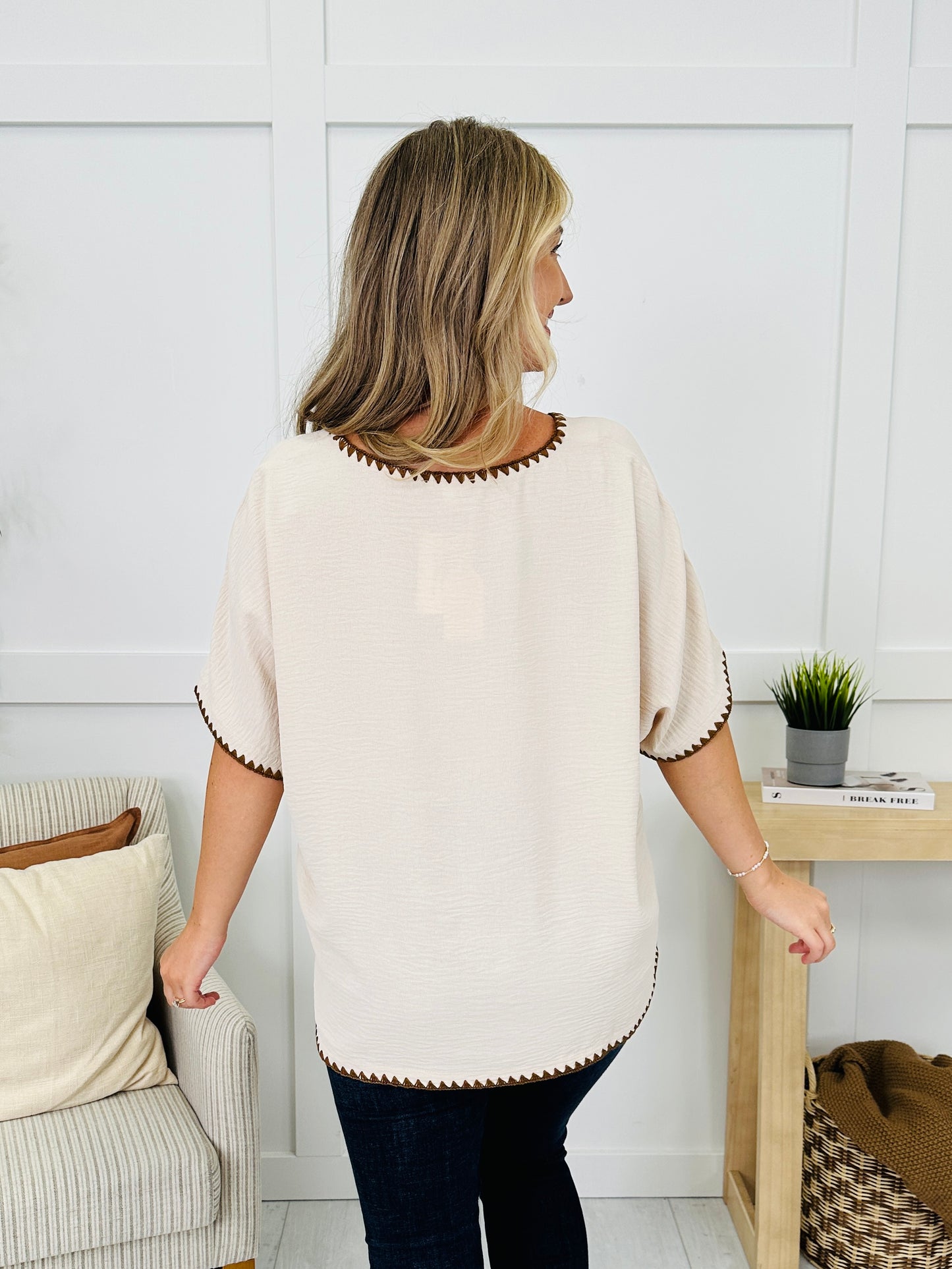 Stitch In The Daylight Top- Multiple Colors!