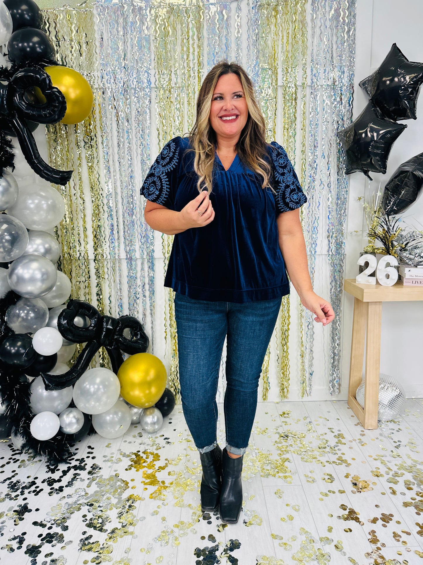 Midnight Merriment Top- Multiple Colors!