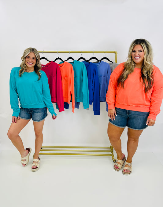 Take It Easy Pullover - Multiple Colors!