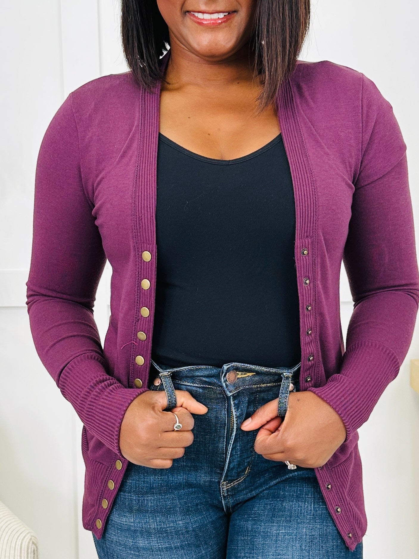 DOORBUSTER! Snap Decision Cardigan- Multiple Colors!
