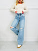 Ride the Retro Wide Leg Retro Tummy Control Jeans
