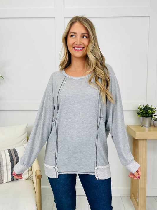 Lounge Instinct Pullover in H Grey