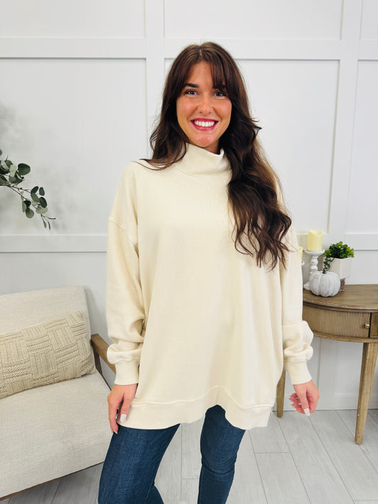 Nothing But Cozy Top In Ivory