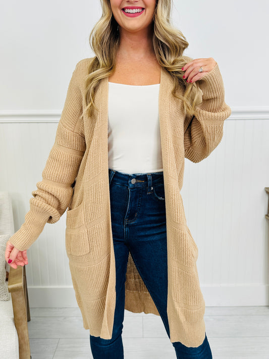 Pockets Full Of Calm Cardigan in Taupe