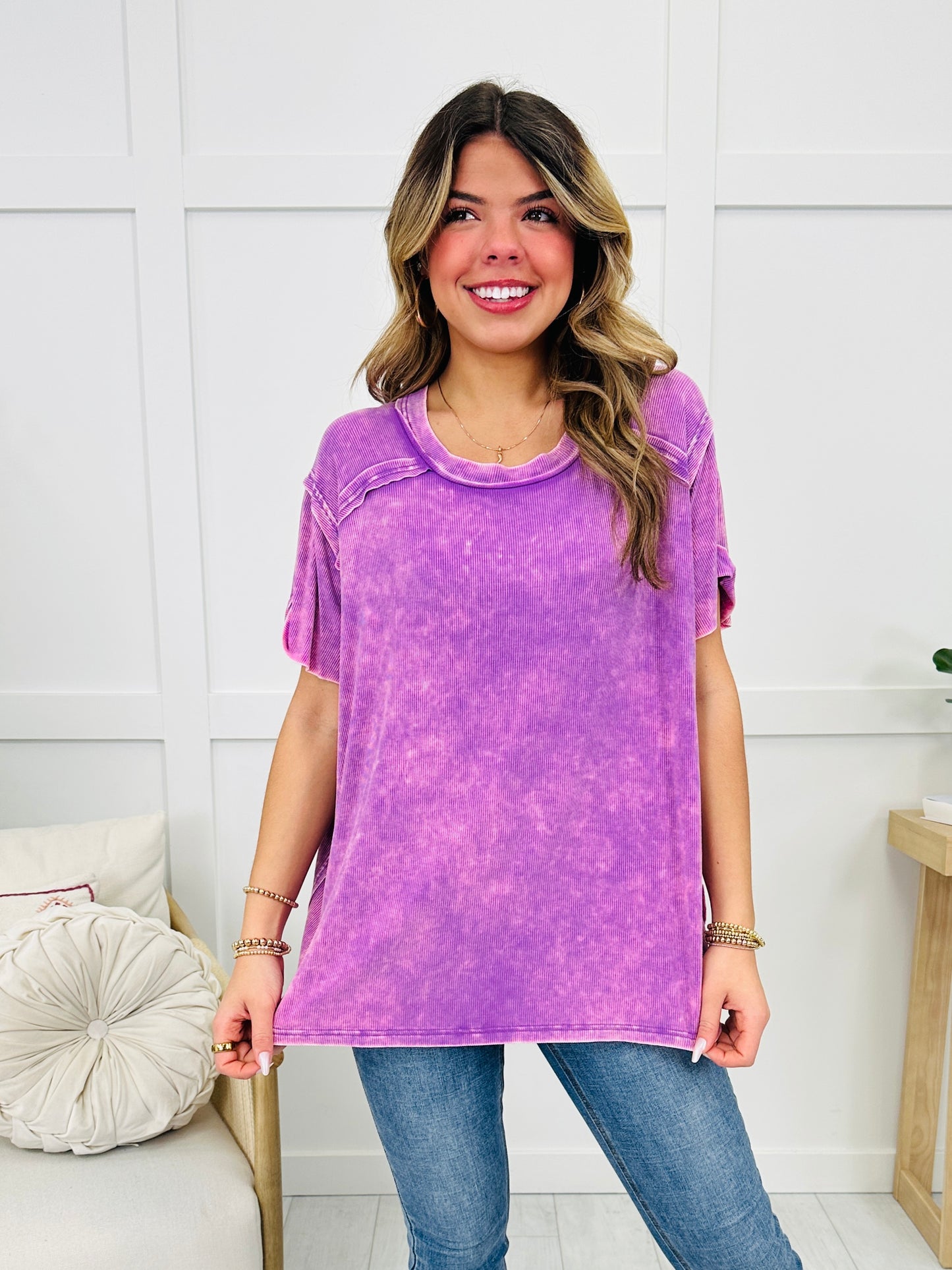 DOORBUSTER! Vintage Vibes Top- Multiple Colors!