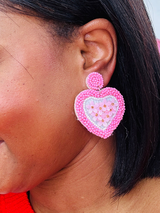 Heart Dangle Earrings