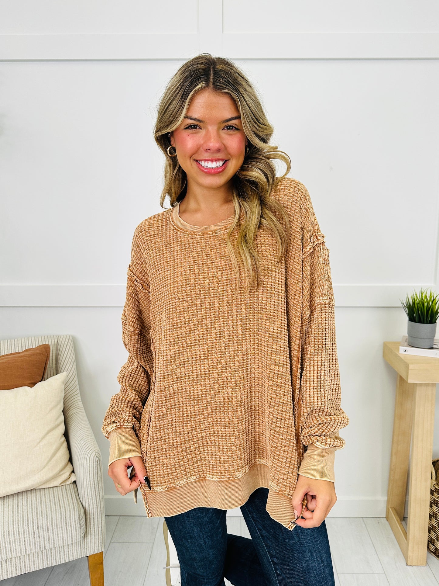 Daily Grid Pullover- Multiple Colors!