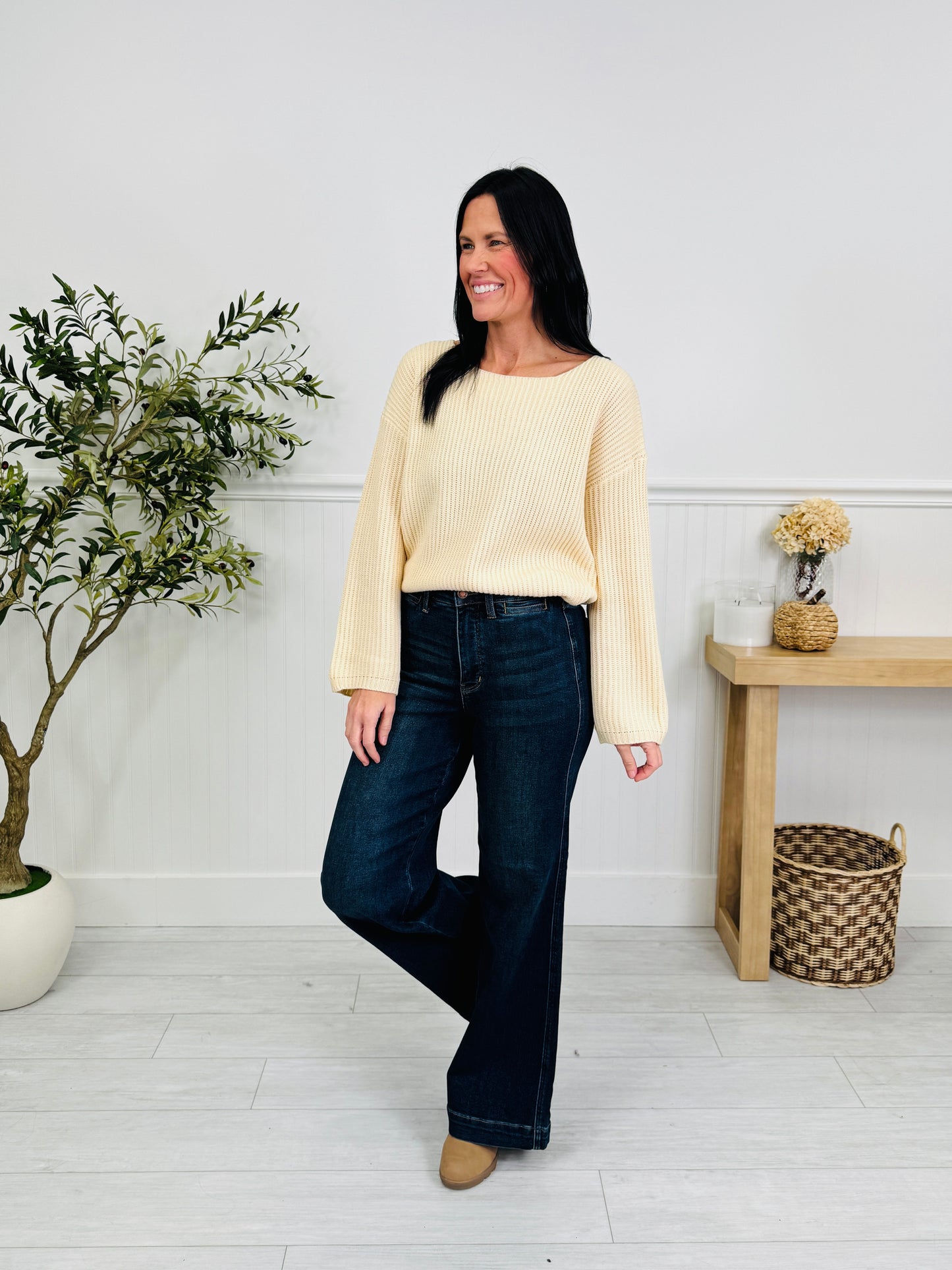 Judy Blue The One For Me Retro Wide Leg Jeans