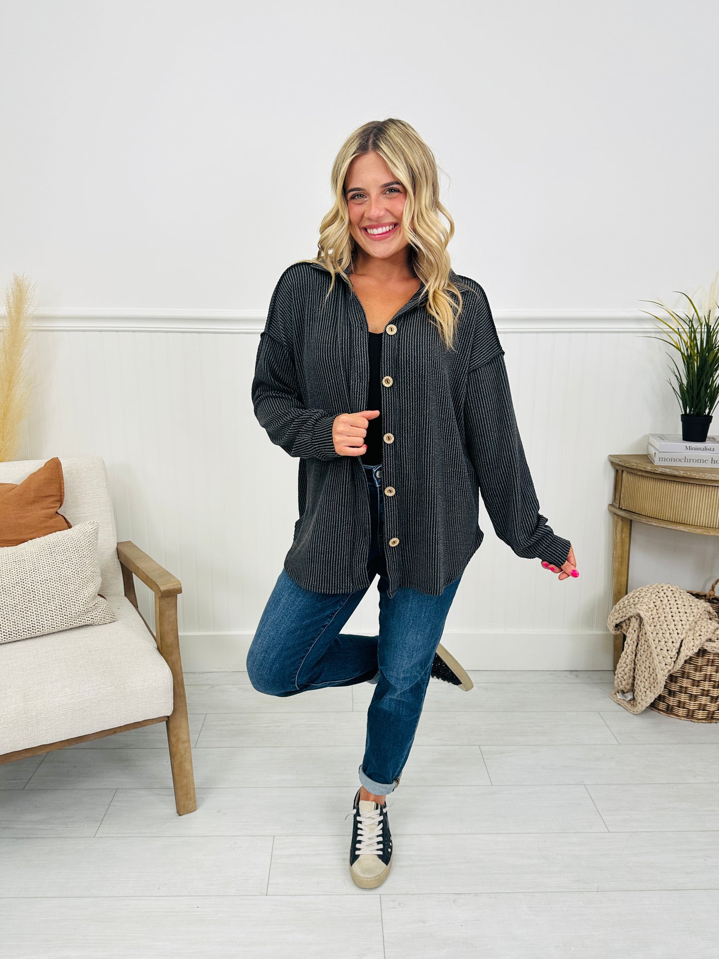 Fall Feelings Shacket- Multiple Colors!